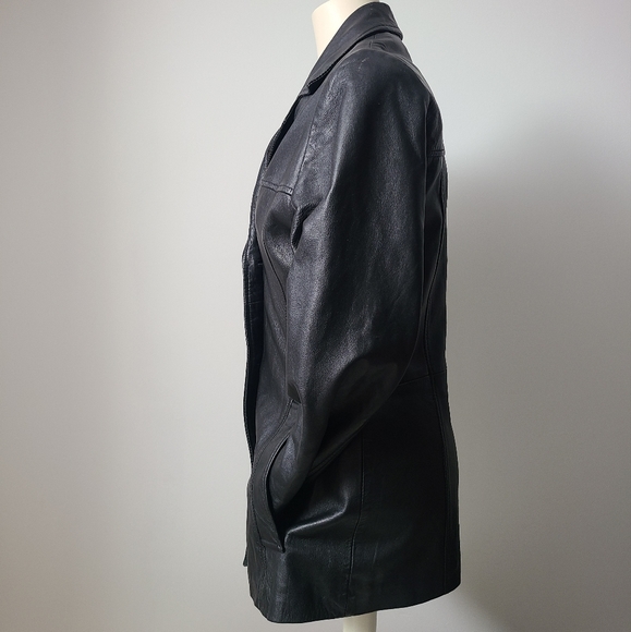 Vintage Fitted Leather Jacket (S) - Picture 3 of 7